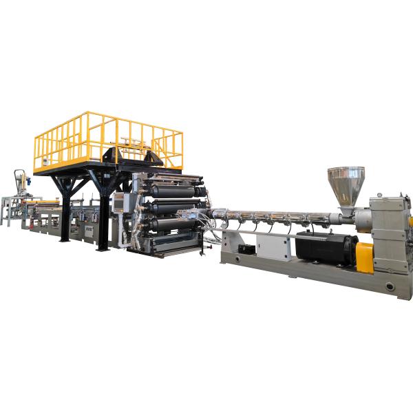 Single Screw Plastic Sheet Extruder Machine 1200mm Width Customized For PC PCTG