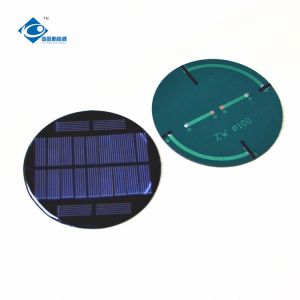 11 Battery 5.5V Lightweight Silicon Solar ZW-R100 Epoxy Resin Solar Panel Φ100X2