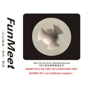 Zirconia Anti-Swirl Metering Nozzle, 3 Hours Working Life
