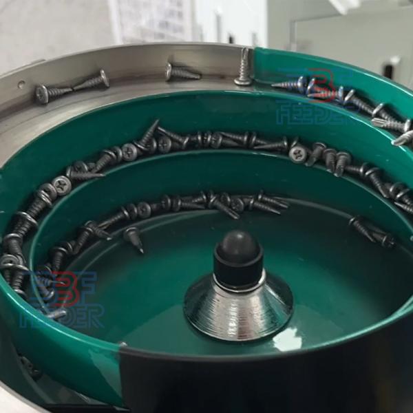 Screw Bowl Feeder Rivet Nuts Bolts Rotatory Vibratory Feeder With Cylinder