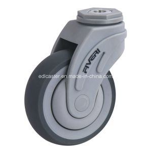 135kg Maximum Load Fiveri 4 Bolt Hole Swivel TPR Caster K5804-736 Without Brake
