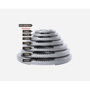 China 1.25kg  2.5kg 5kg 7.5lkg 10kg 15kg 20kg dia28m high standard weight plate with three handle on sale