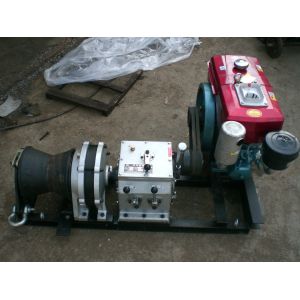 Cheap 5-Ton Capacity Diesel Engine Powered Capstan Winch for High-Speed Cable Pulling and Lifting for sale