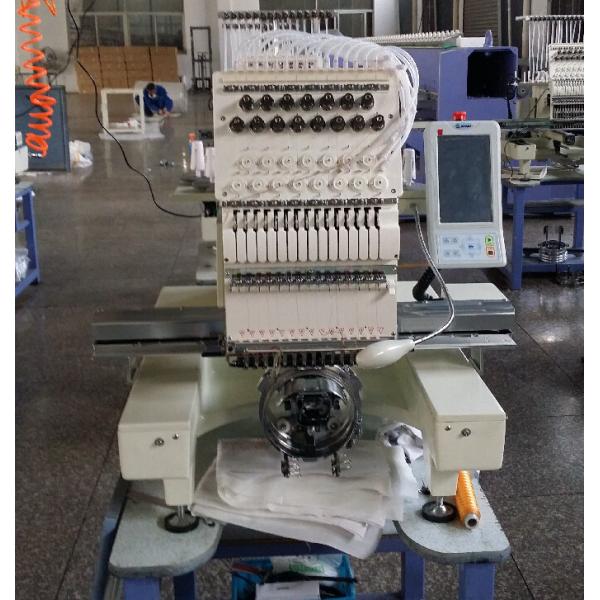 Automatic White Embroidery Machine Multi Needle For Pants / Work Uniforms 540 x