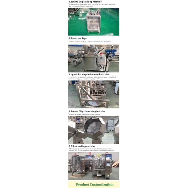 100-2000Kg/Hour Capacity Joyshine Banana Chip Making Machine For Snack Food Industry