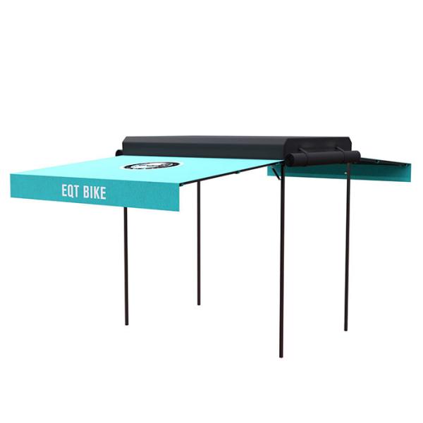 Quality User Friendly Bike Cargo Trailer Awning Black / White Color CE Certification wholesale