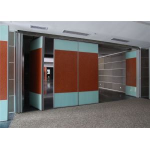 China Banquet Hall Acoustic Room Dividers Aluminium Movable Wall 85 mm Thickness on sale
