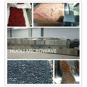 Belt Type Industrial Microwave Drying Machine For Grain / Nuts Baking Puffing