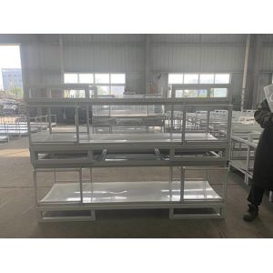 Customized Portable Stacking Racks Easy Mobility With Caster Wheels