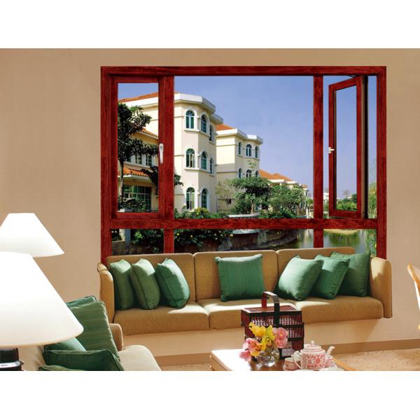 Quality Energy Saving Wood Aluminium Windows Red Oak Wood For Commercial Projects wholesale
