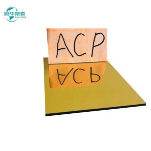 Mirror Board Decorative Wall ACM Panel 3mm 6mm Silver Gold Aluminum Composite Sheet