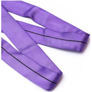 Violet Color WLL 1000KG Polyester Round Slings For 1m - 100m Work Length