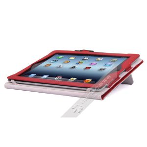 Smart Polyurethane iPad Case with Pen Slot for iPad 2/ the New iPad, Micro Fiber
