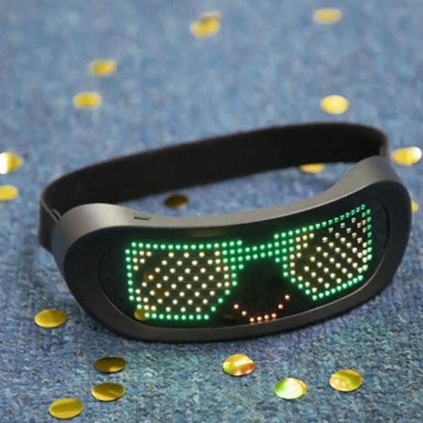 Quality LED Bluetooth Smart Glasses Programmable App Control With Straps wholesale