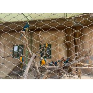 22mm*22mm Corrosion Resistant SS304 Knotted Steel Cable Mesh for Staircase Fence with Flexible Structure and Easy Installation