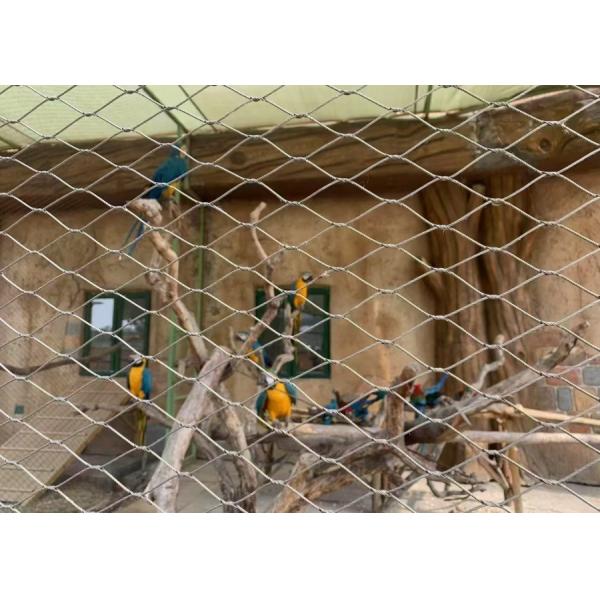 22mm*22mm Corrosion Resistant SS304 Knotted Steel Cable Mesh for Staircase Fence