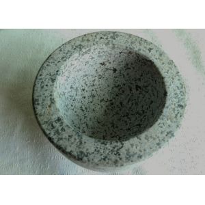 Custom Shape Granite Stone Bowl Outside Honed Finish Non Toxic With 3 Legs
