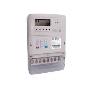 20 Digits Token Three Phase Energy Meters , Low Credit Warning Tamper Protection