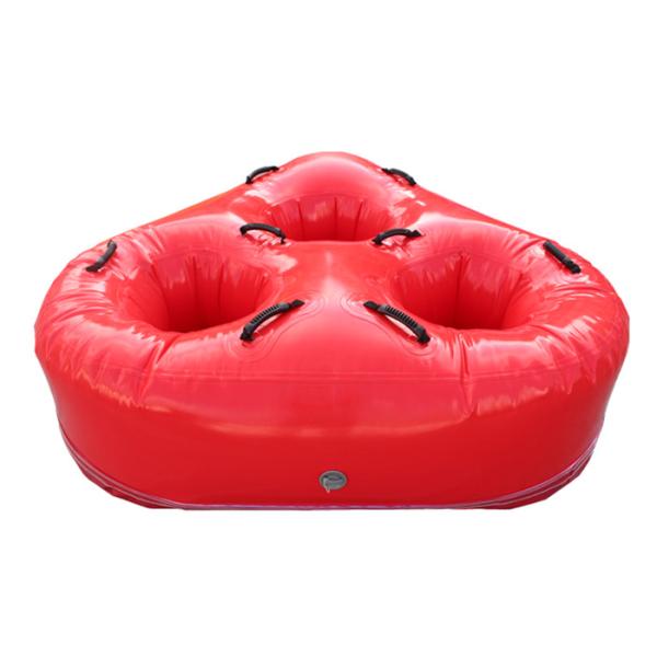 Quality 1.7x1.7x0.5m  PVC Tarpaulin Inflatable Water Games Boat wholesale