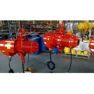 Yellow Color 10 Ton Chain Hoist With Hook , Chain Electric Hoist High Speed