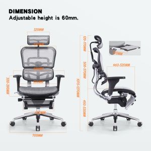 Comfortable Racing Gaming Office Chair with Adjustable Function and Lumbar