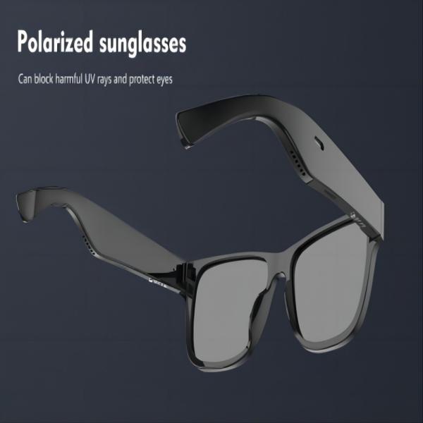 Quality Polarized Bluetooth 5.0 Video Audio Sunglasses 1920*1080P 150*150*40mm wholesale