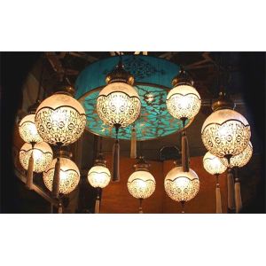 Beautiful Handmade Turkish Mosaic Lamp Single Ball Hanging Lights（WH-DC-21)