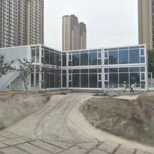 Zontop Cheap Factory Price 20ft 40ft Prefab Container Homes With Glass Curtain