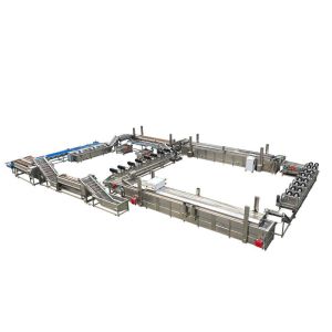 Fully Automatic Potato Chips Processing Machine with 500kg Capacity and