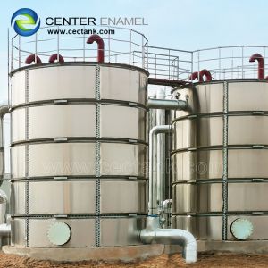 Milk Storage Stainless Steel Bolted Tanks Customized Color