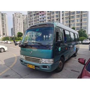 China 2015 Year 26 Seats Used Golden Dragon Coaster Bus , Used Mini Bus Coaster Bus With Hino Engine on sale