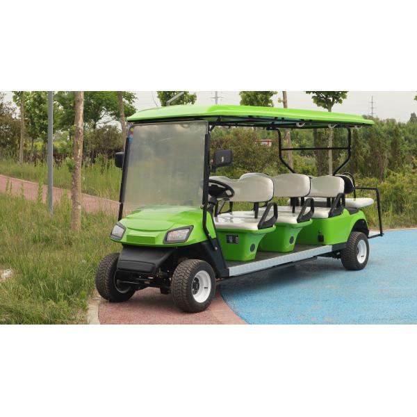 Green High End 6+2 Seater Lithium Battery Off Road Electric Golf Cart Supports