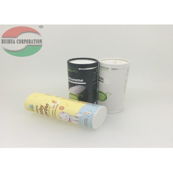 Custom Paper Tube Packaging / Cardboard Cylinder Containers For Sea Salt With Shaker Top