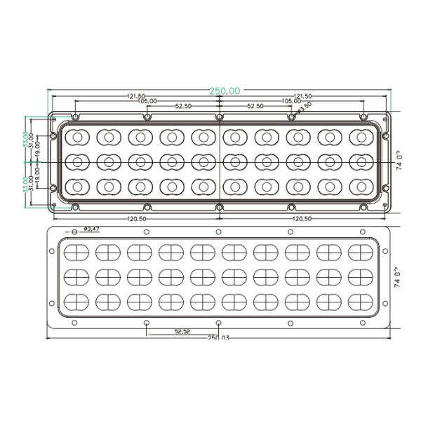 30W PCB Module LED Street Light Retrofit Kits 30W Led Lighting Accessories