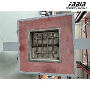 China Ultra-High Temperature carbon steel pneumatic butterfly valve pouring valve on sale