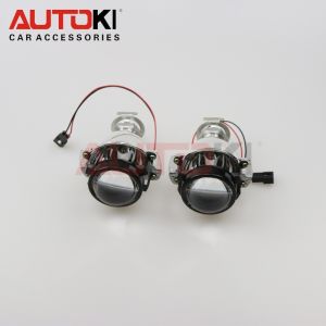 Autoki 1.8 inch Mini Bi xenon Projector Lens Motorcycle Lights H1 H7 Xenon Hid
