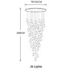 G9 Petal Pendant Ceiling Light Multi Size Ceramic Flower Pendant Light 85V To 265V