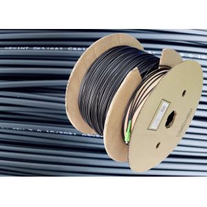 FTTH Outdoor High Strength Fiber Optic Patch Cord G657B3 3.0 Kevlar TPU Simple