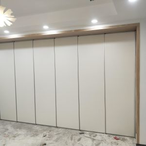 Floor To Ceiling Office Sliding Partition Wall Removable Track And Wheels