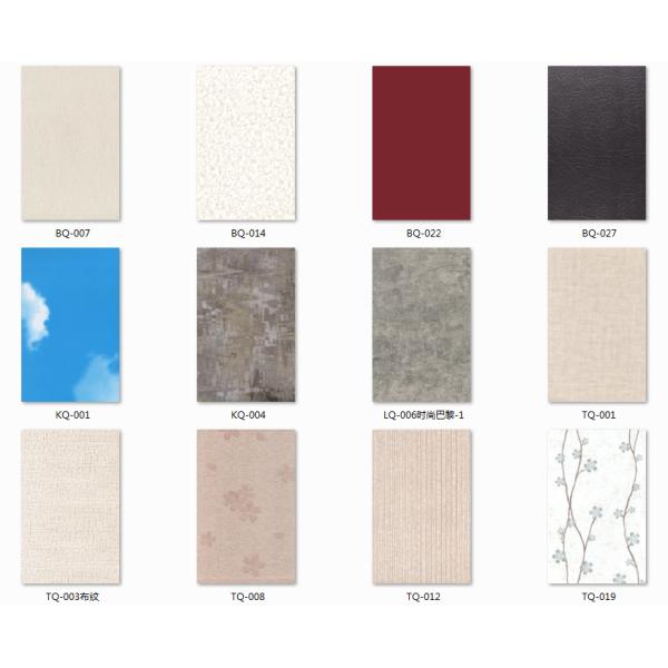 Exquisite Design Decorative Pvc Wall Panels Fireproof Wallpapers / PVC Resin Wall Panel