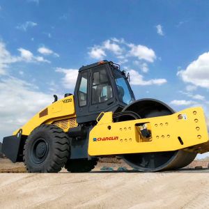 4 Wheel Drive YZ22 129KW 22T Single Drum Vibratory Road Roller With WEICHAI