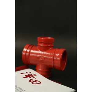ANSI Standard Pipe Groove Four Way Cross With High Pressure Resistance