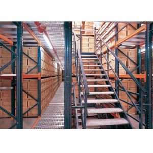 Multi Layers Shelves Mezzanine Racking System Steel Platform Flooring Customized