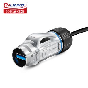 Factory Price M24 Metal Data Connector IP68 Waterproof USB 3.0 Connector
