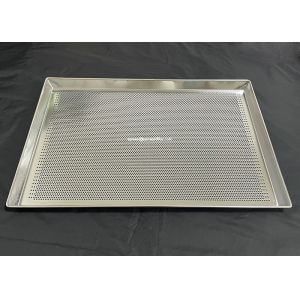 China Perforated Baking Stainless Steel Wire Mesh Tray Moistureproof For Drying on sale