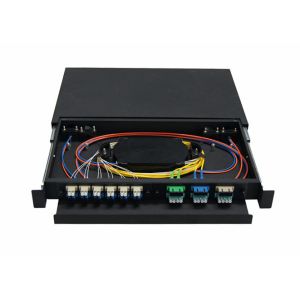 1U , 2U , 3U , 4U 19 inch Fiber Optic Terminal Box with Cold rolled steel
