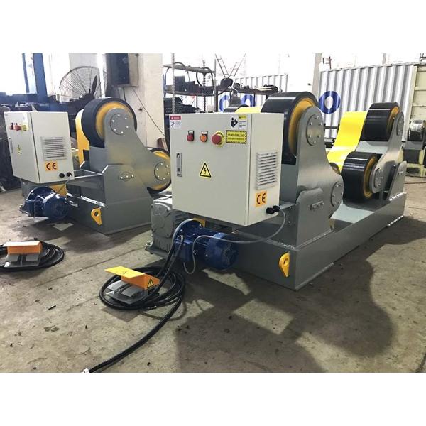 Pressure Vessels Pipe Welding Rotators / Stand Roller With Wireless Hand Control