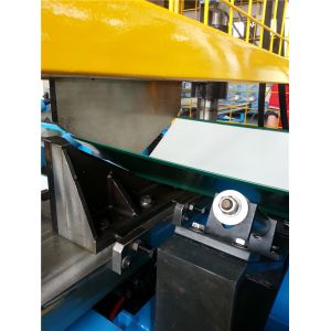 Single Chain Ridge Cap Roll Forming Machine With Auto Stacker 12 Stations