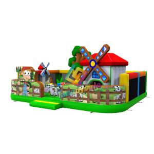 China Water - Resistant Windmill Theme Inflatable Play Park  / Inflatable Kids Playground on sale