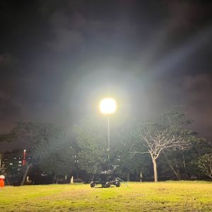 China 1400W High Brightness Glare Free Balloon Light Tower Tripod for Construction Mining on sale